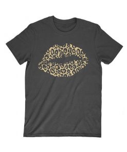 Leopard Print Lips T-Shirts