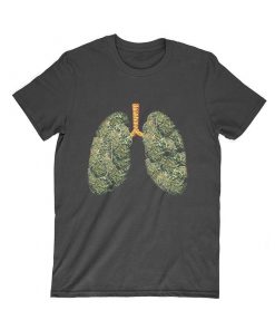 Funny Weed Lung Marijuana Bud T-Shirt