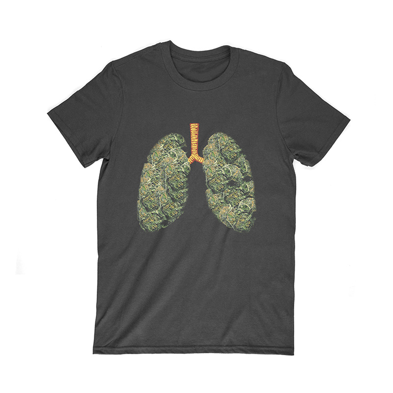 Funny Weed Lung Marijuana Bud T-Shirt