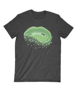 Sexy Lips Cannabis Marijuana Weed Premium T-Shirt