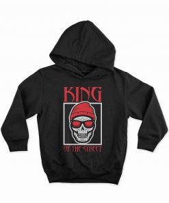 King Of The Street Hip Hop Skull Hoodie Sweatshirt