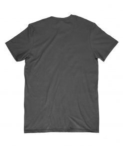 back of a blank black t-shirt