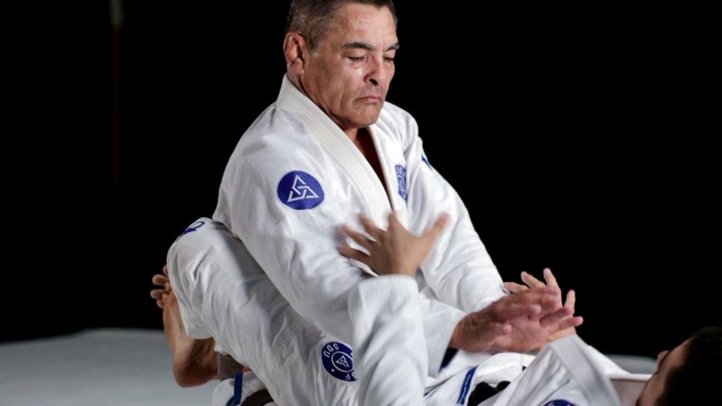 rickson gracie practicing jiu-jitsu