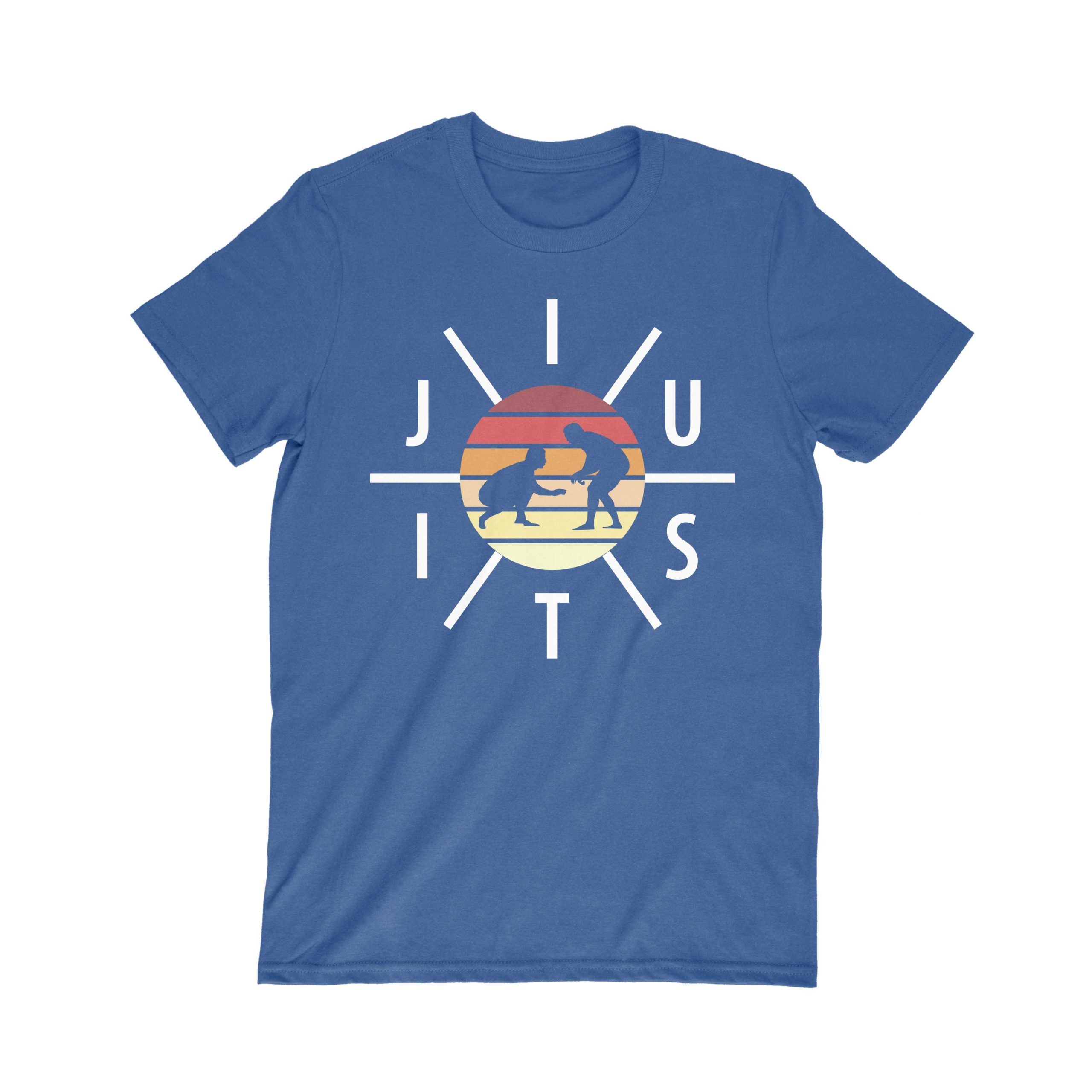 blue jiujitsu shirt