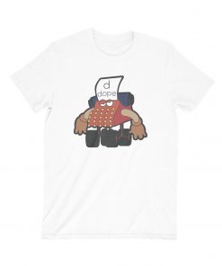 Muppet Typewrite D for Dope T-shirt white