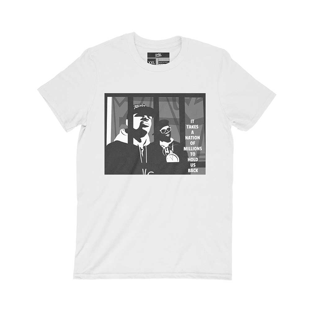 It Takes a Nation of Millions to Hold Us Back Tribute to Public Enemy Commemorative Fan Art T-Shirt - Image 2