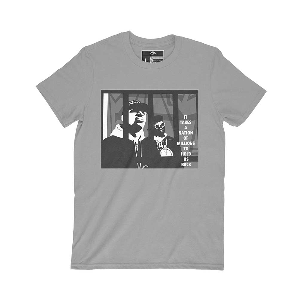 It Takes a Nation of Millions to Hold Us Back Tribute to Public Enemy Commemorative Fan Art T-Shirt - Image 3