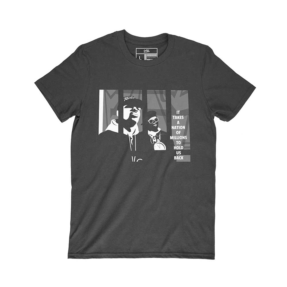 It Takes a Nation of Millions to Hold Us Back Tribute to Public Enemy Commemorative Fan Art T-Shirt