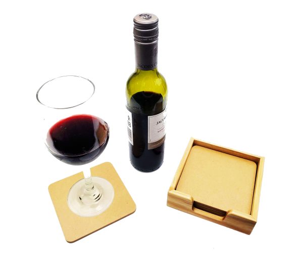 Custom Wooden Coaster Set