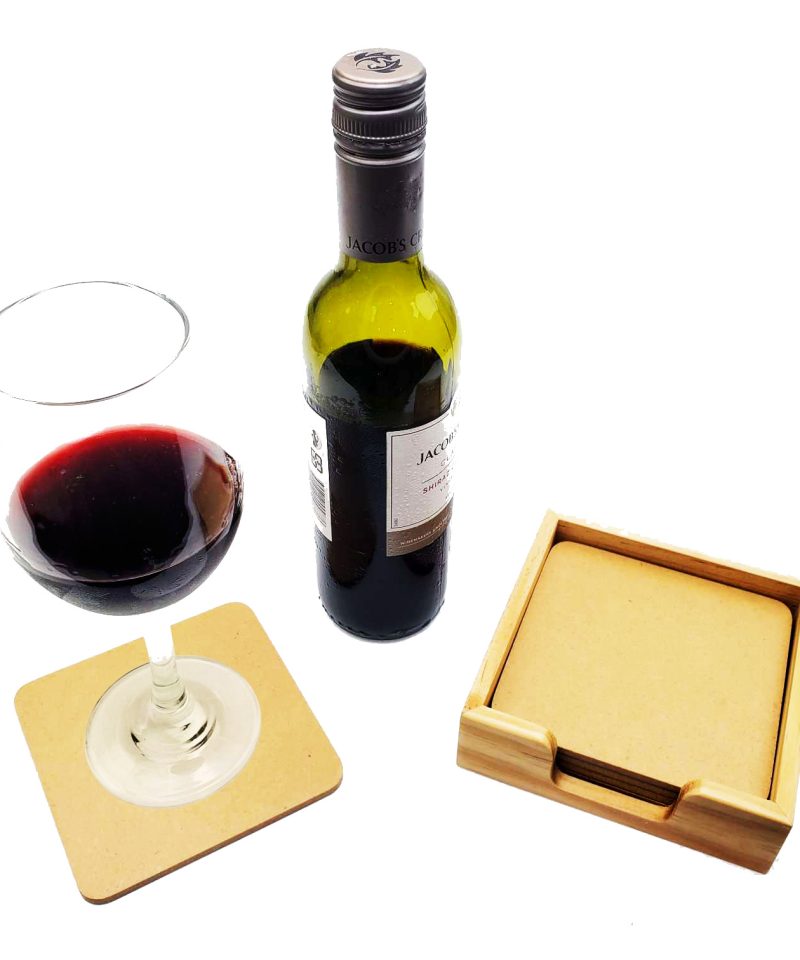 Custom Wooden Coaster Set