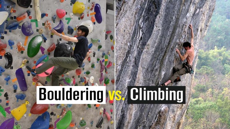 Bouldering vs Rock Climbing