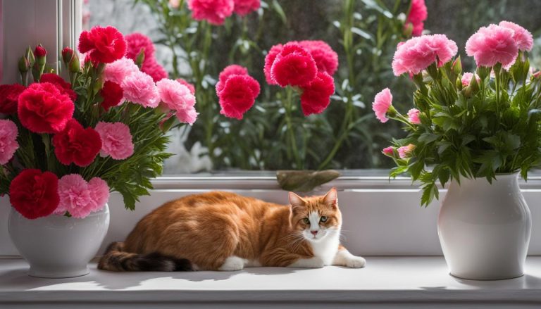 are carnations toxic to cats