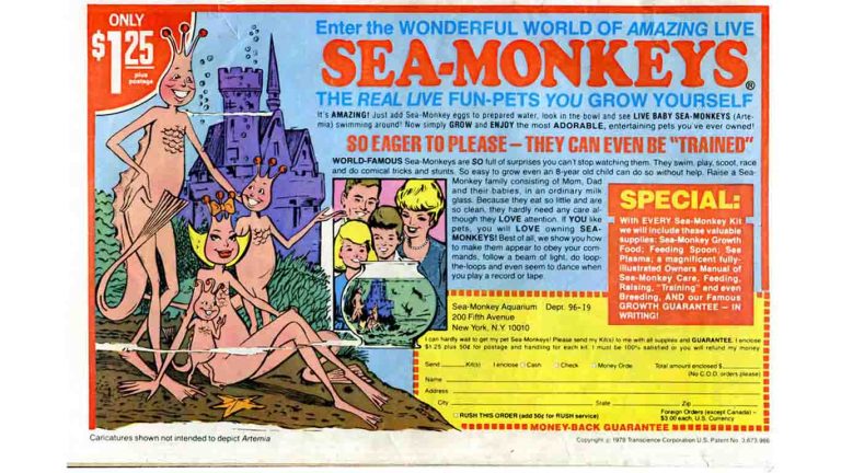 sea monkeys comic book ad