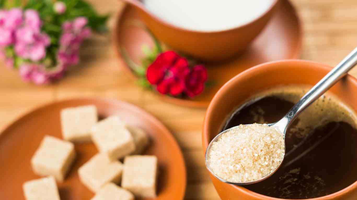 Brown Sugar In Coffee
