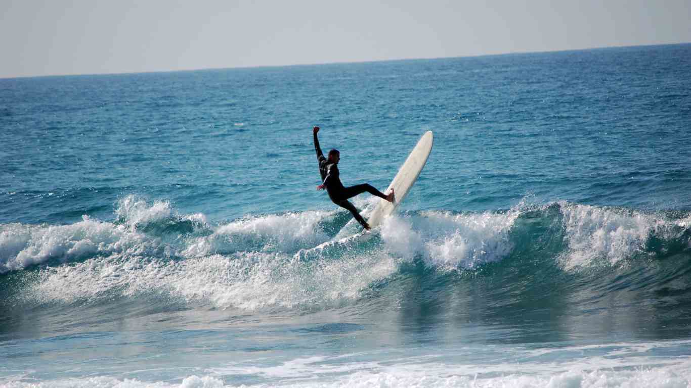 Longboard Surfing