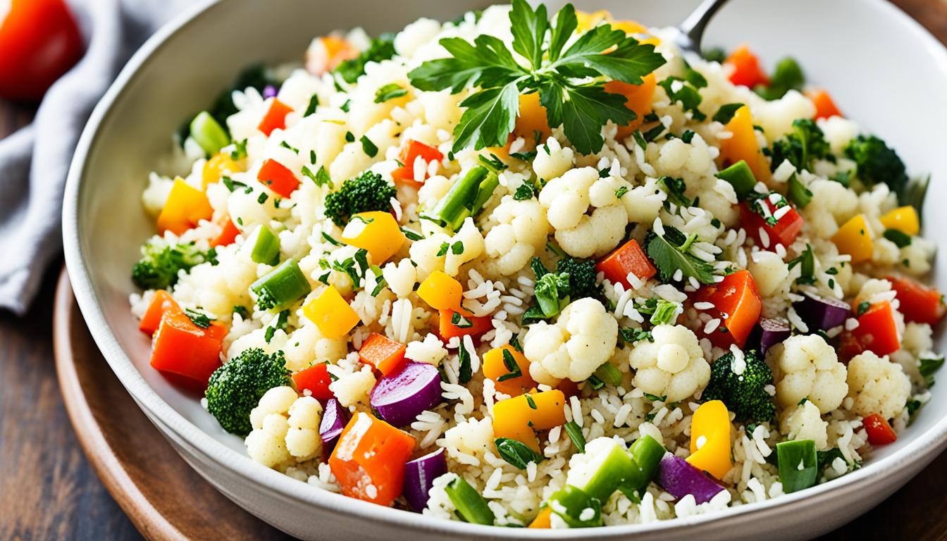 Cauliflower Rice Vegan Side Dish
