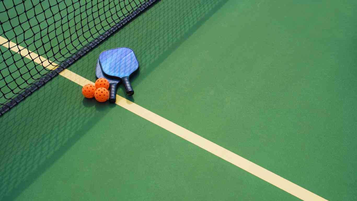 Playing Pickleball On A Tennis Court