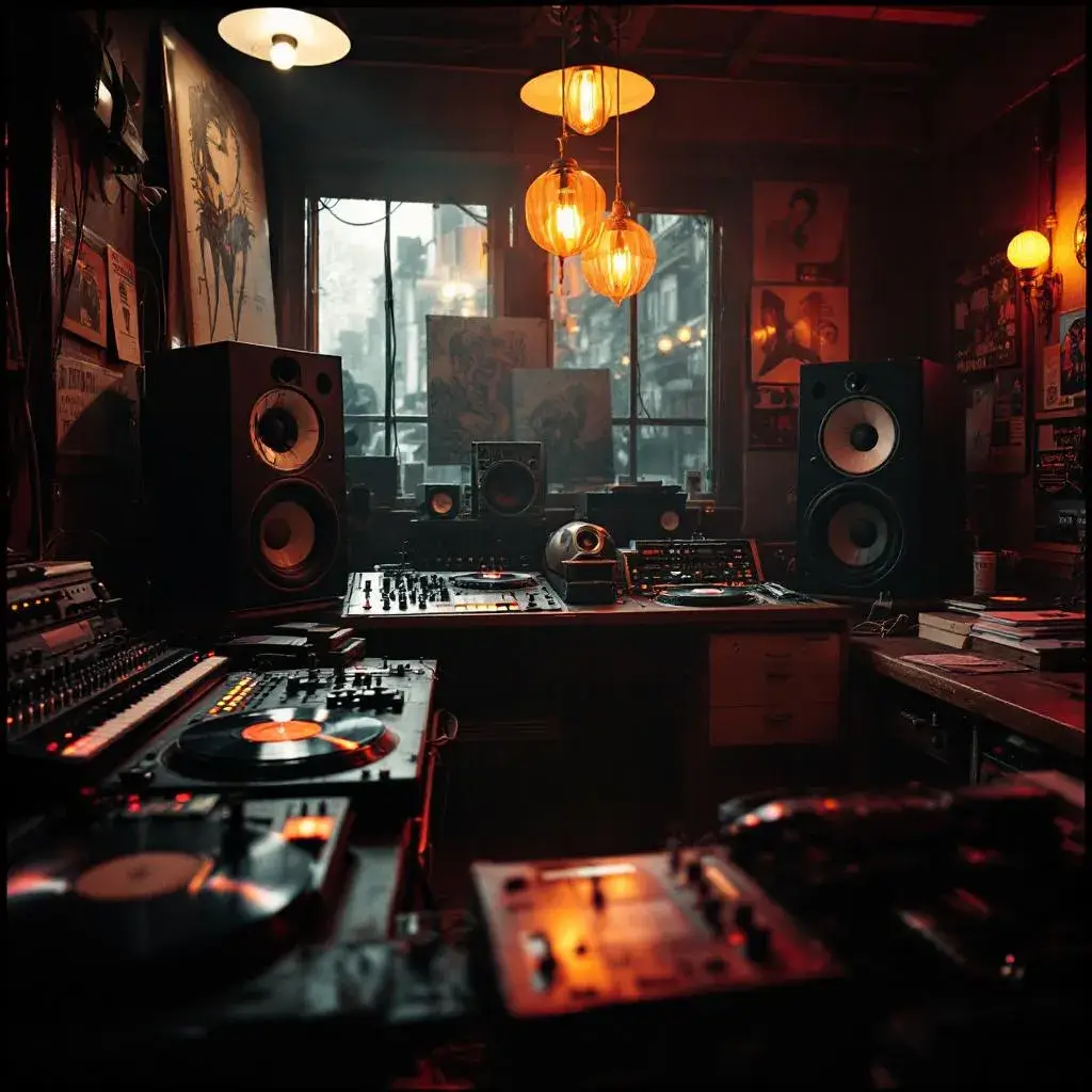 1990s recording studio hip-hop production
