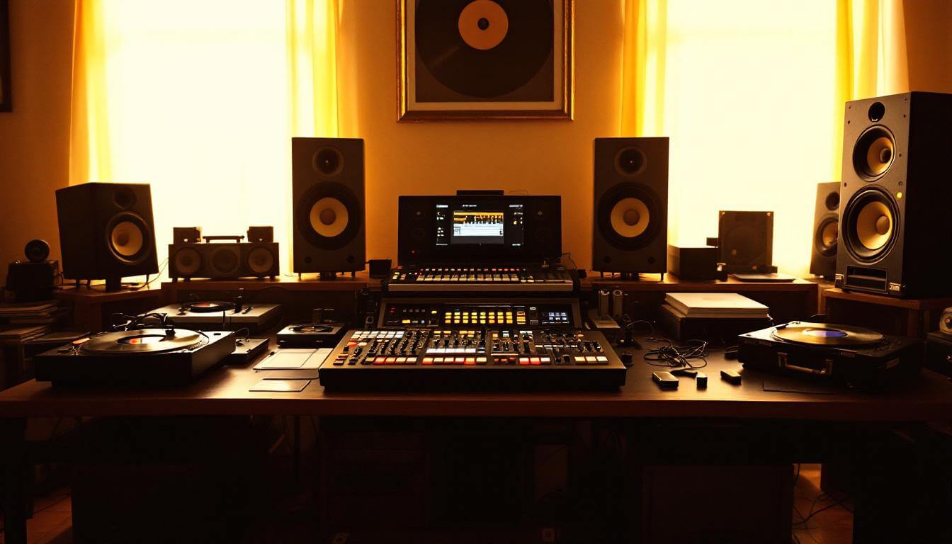 Stakes Is High production setup, hip-hop studio 1996