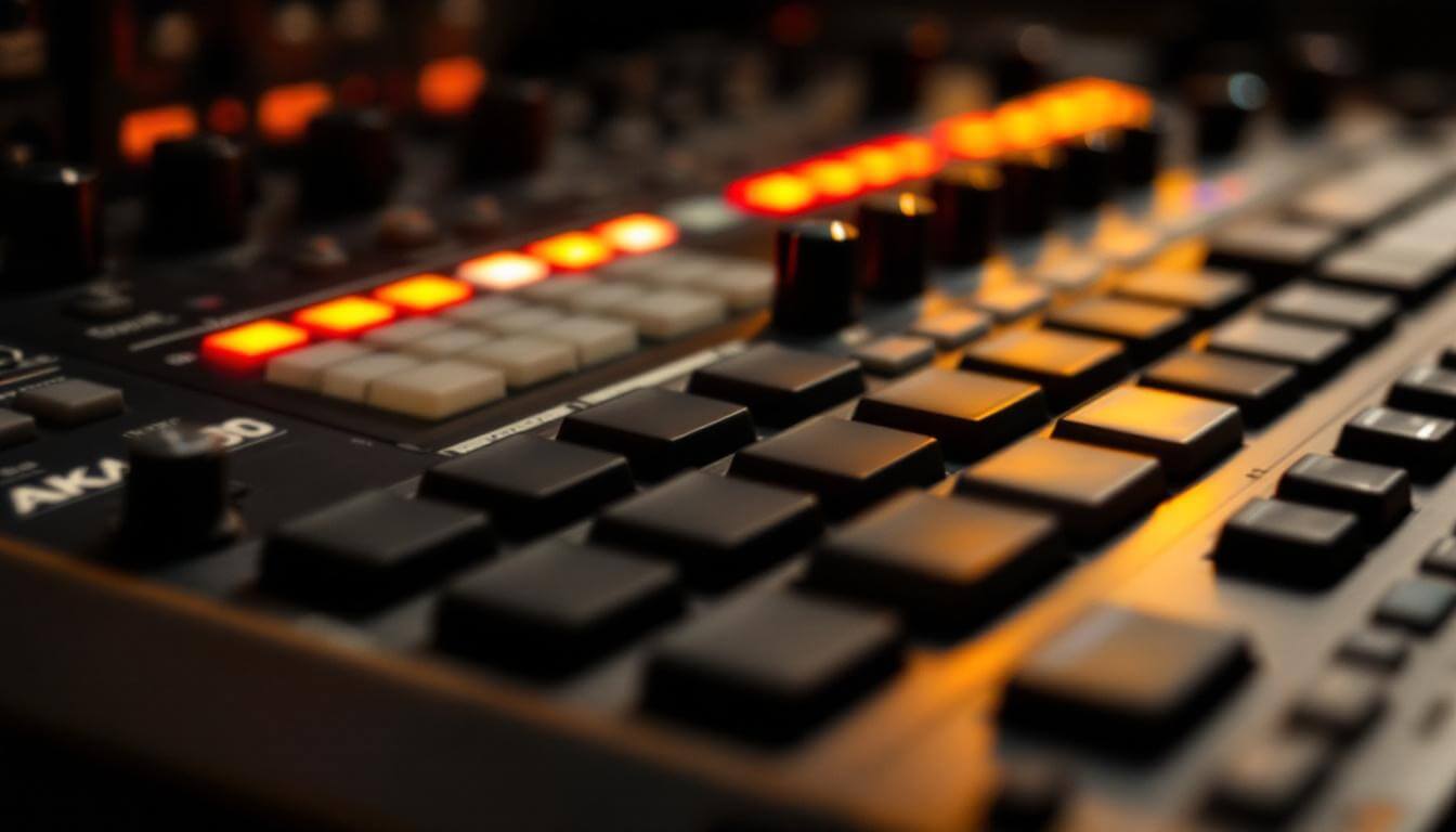 J Dilla style beat production, MPC sampler and vinyl records