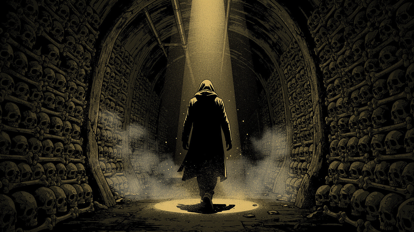 Follow the Leader Catacombs of Paris music video aesthetic