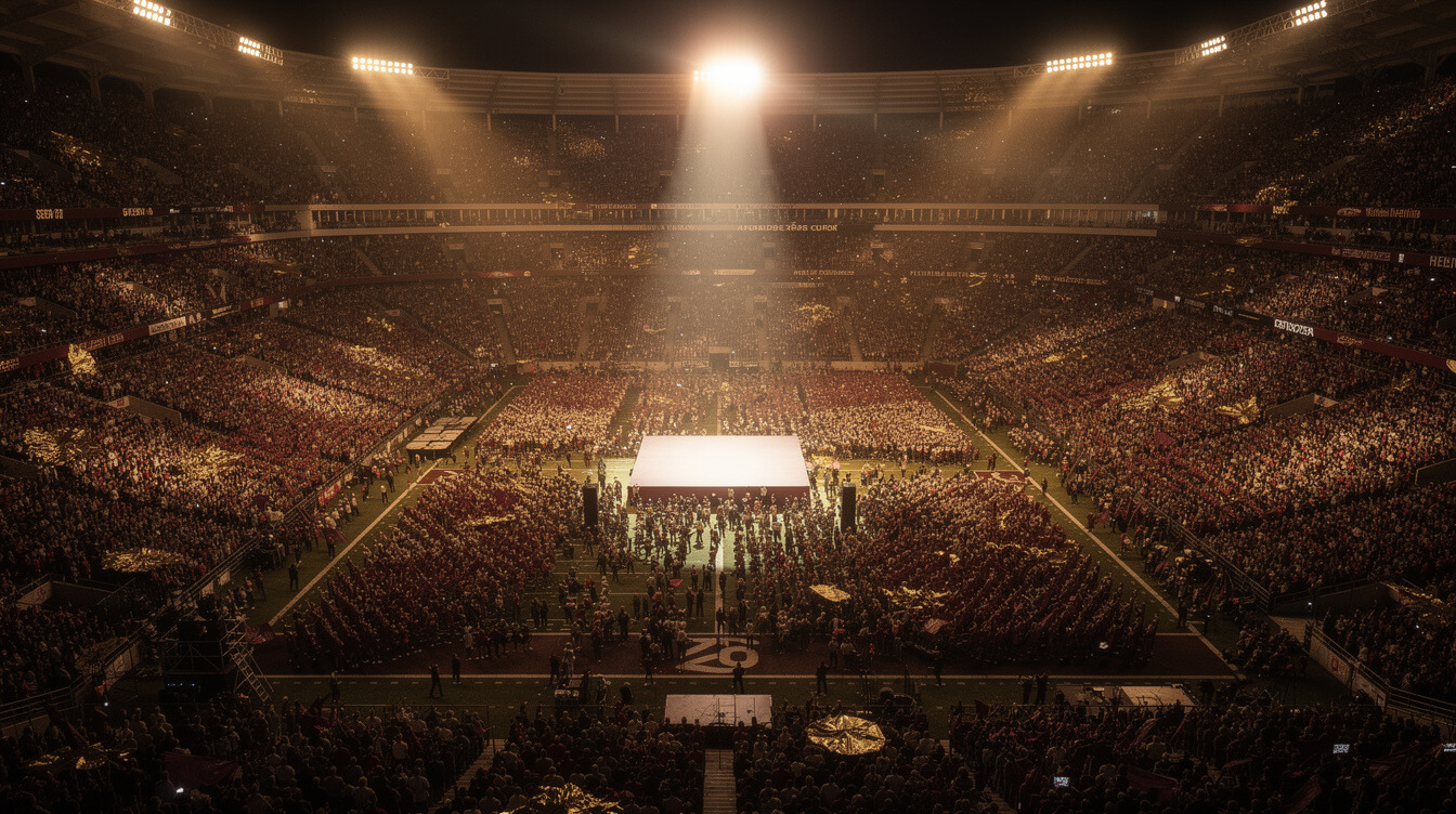 kendrick lamar tour stadium crowd at night