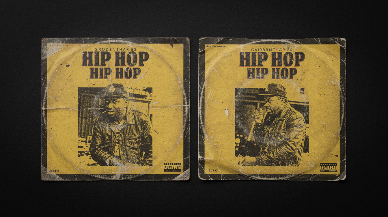 two identical-looking Wu-Tang vinyl sleeves side by side under forensic lighting