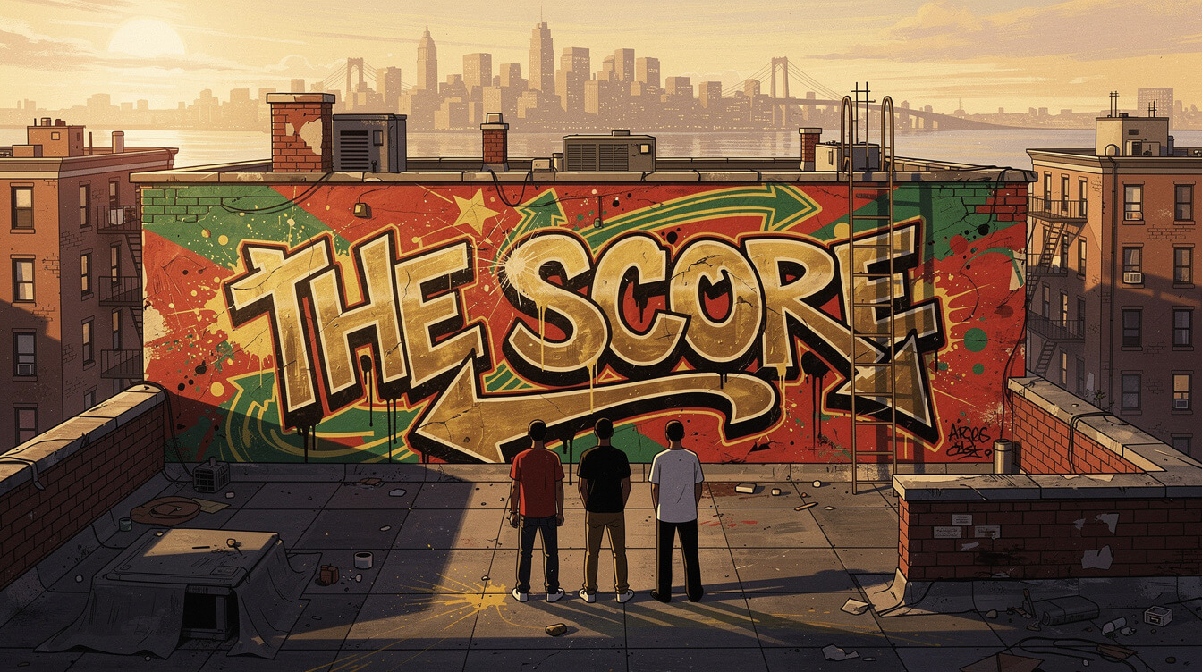 The Score 1996 Brooklyn rooftop street art