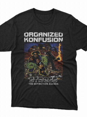 Stress the Extinction Agenda T-Shirt - Organized Konfusion Tribute