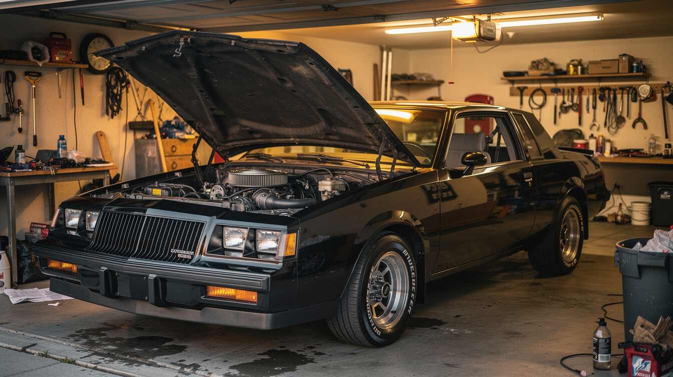 1987 Buick Grand National Experimental turbo V6 engine bay