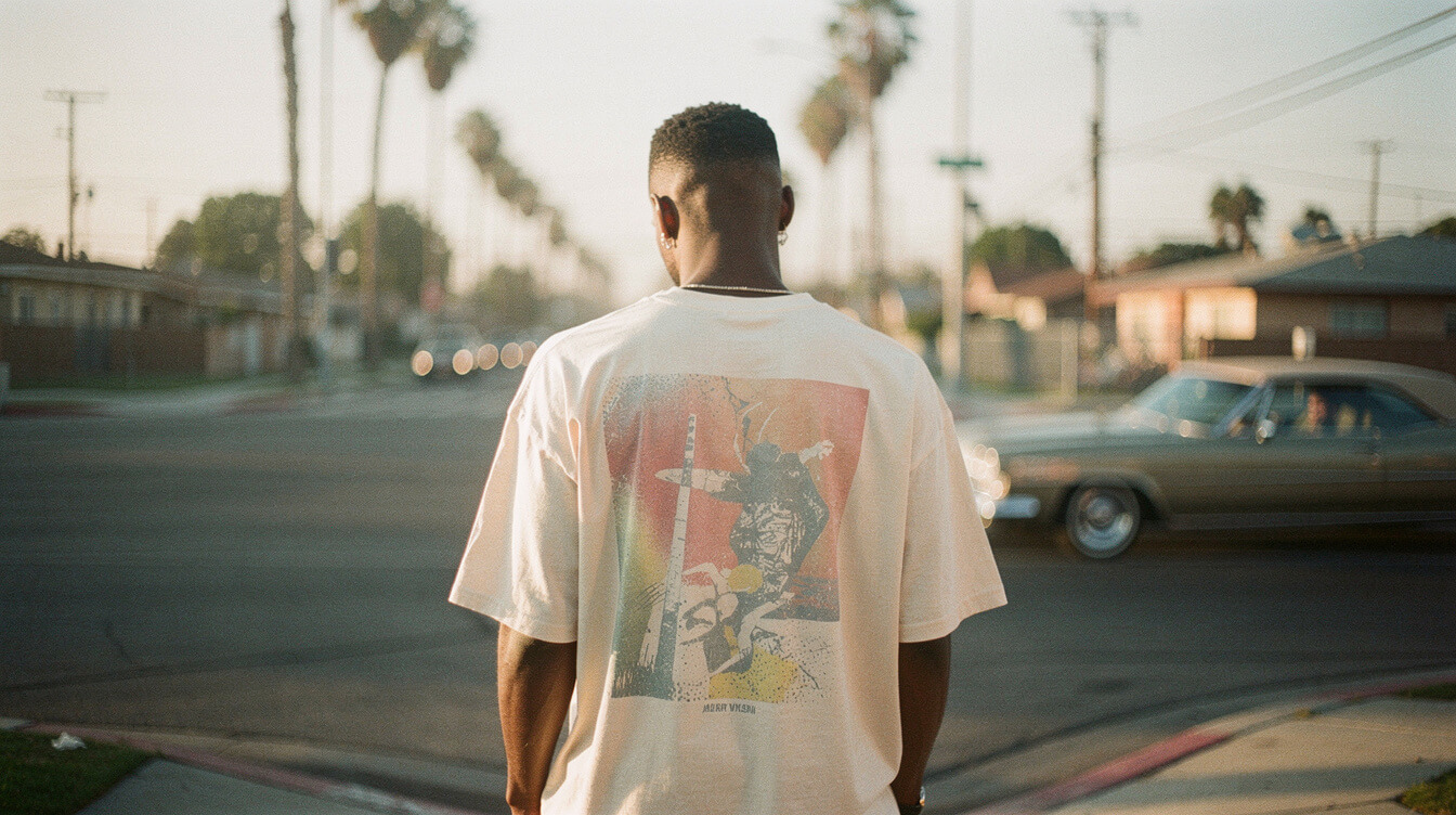kendrick lamar shirt streetwear lookbook in compton