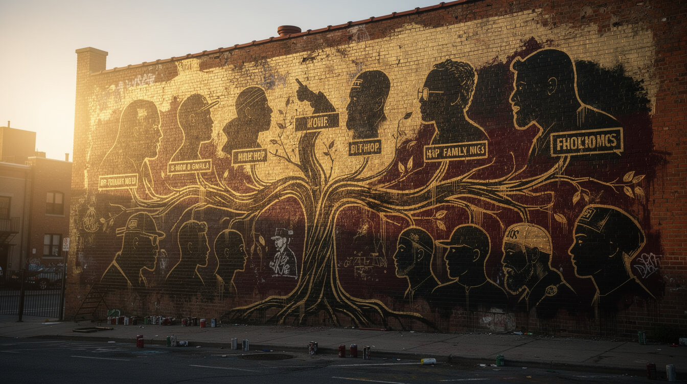 Rakim descendants graffiti mural hip-hop lineage