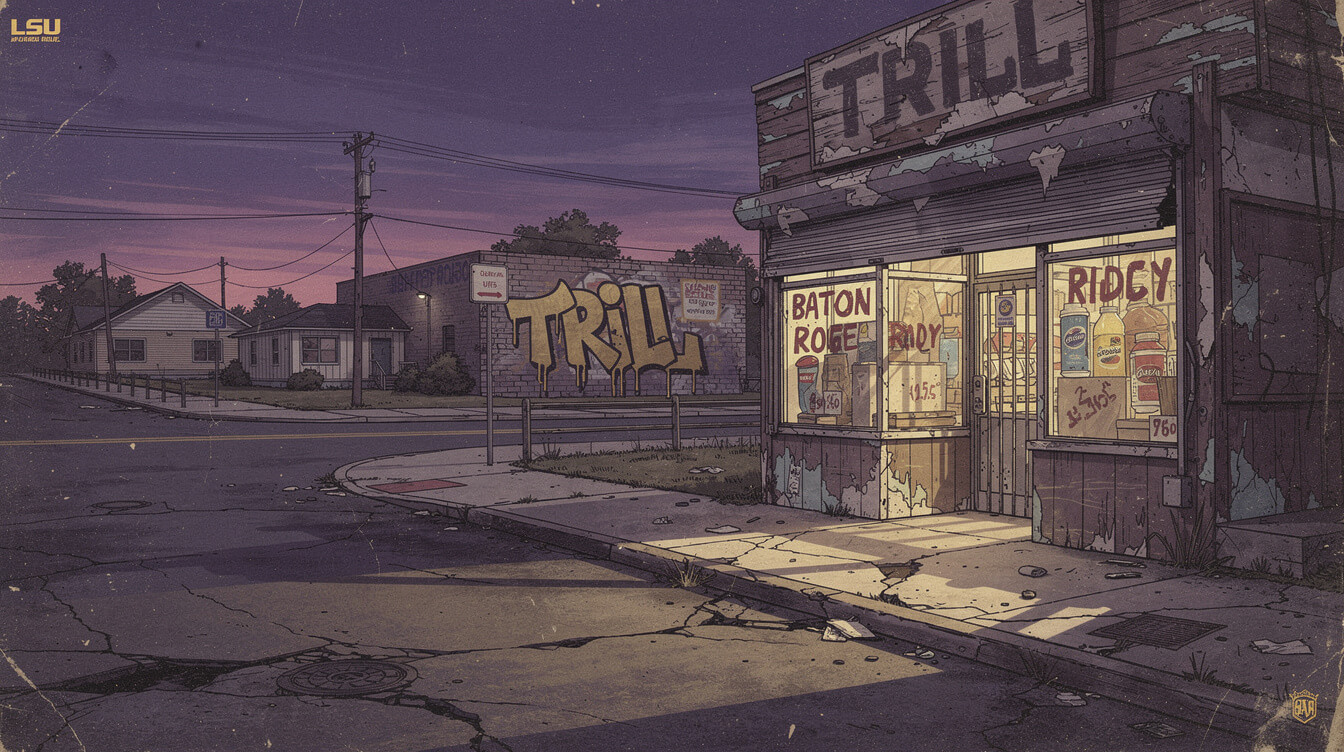 Baton Rouge Bad Azz era 2006 trill entertainment street illustration