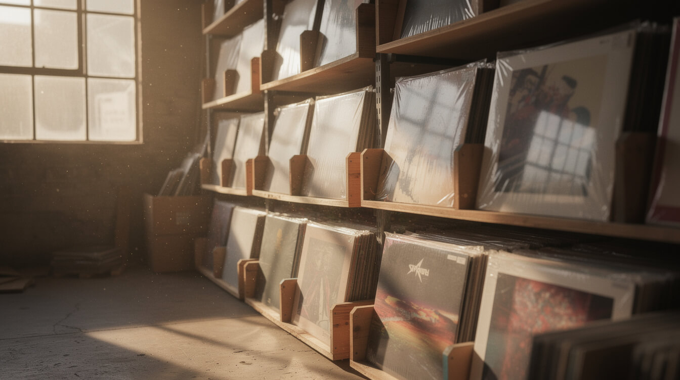 Stones Throw Records boutique vinyl label warehouse