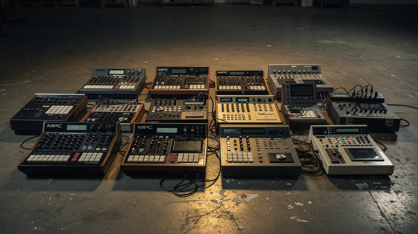 MPC drum machines and vintage samplers producer lineage