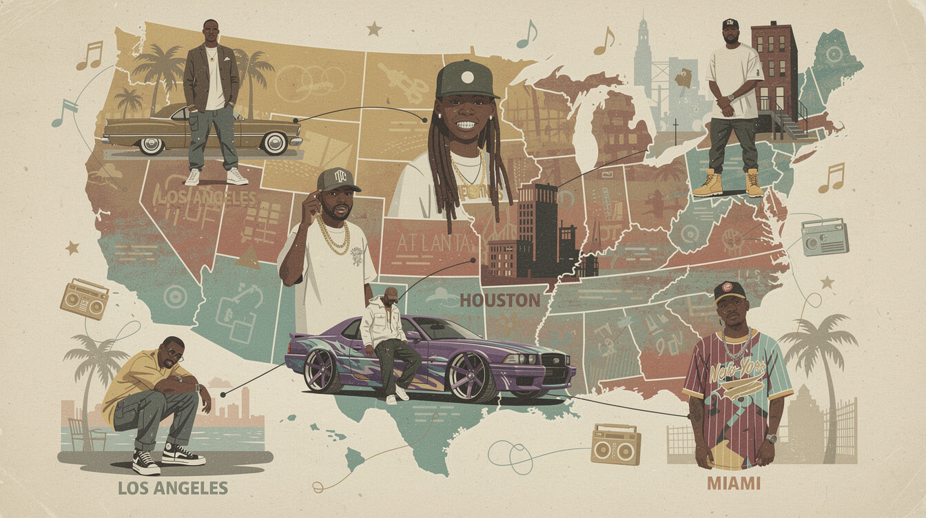 regional hip hop fashion styles across US cities