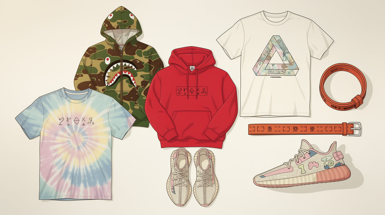 hip hop fashion streetwear era Supreme BAPE Yeezy and Off-White