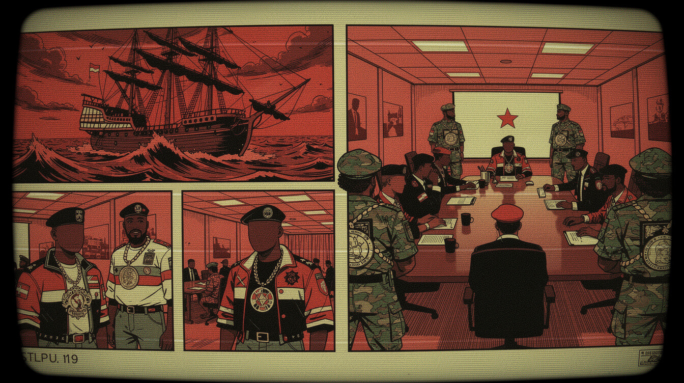 Can't Truss It music video slave ship storyboard illustration