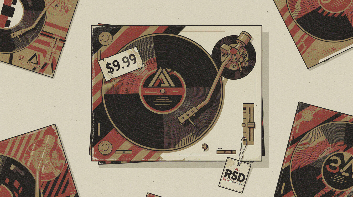 Public Enemy vinyl reissue 12 inch single flat lay illustration