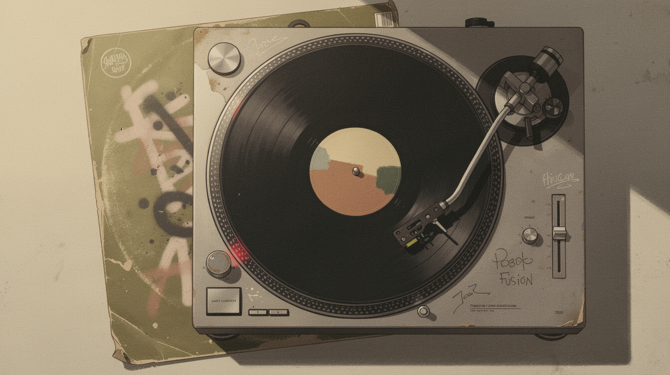 DJ Premier Vic Juris Horizon Drive sample chop illustration for Mass Appeal boom-bap production