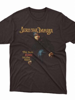 jeru-the-damaja-sun-rises-in-the-east-t-shirt-chocolate-mockup