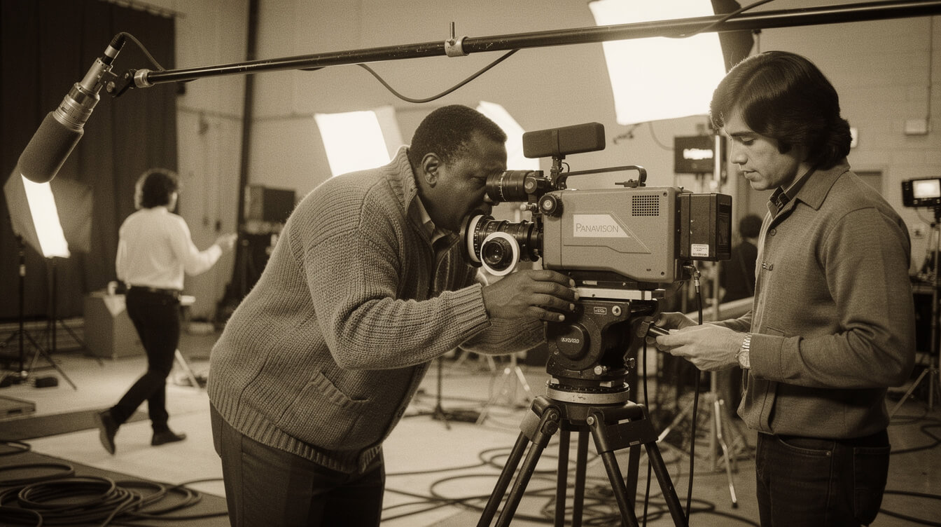 Michael Schultz Black film director on 1970s Chicago set