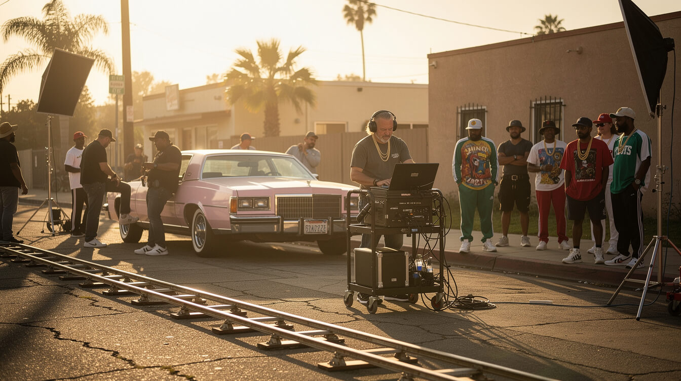 hip-hop biopic film set golden hour Straight Outta Compton lineage