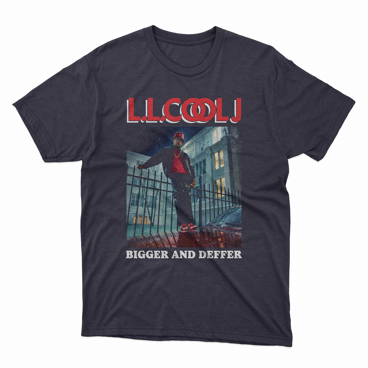 LL Cool J Bigger and Deffer T-Shirt | 1987 BAD Era Hip-Hop Fan Tee - Image 2