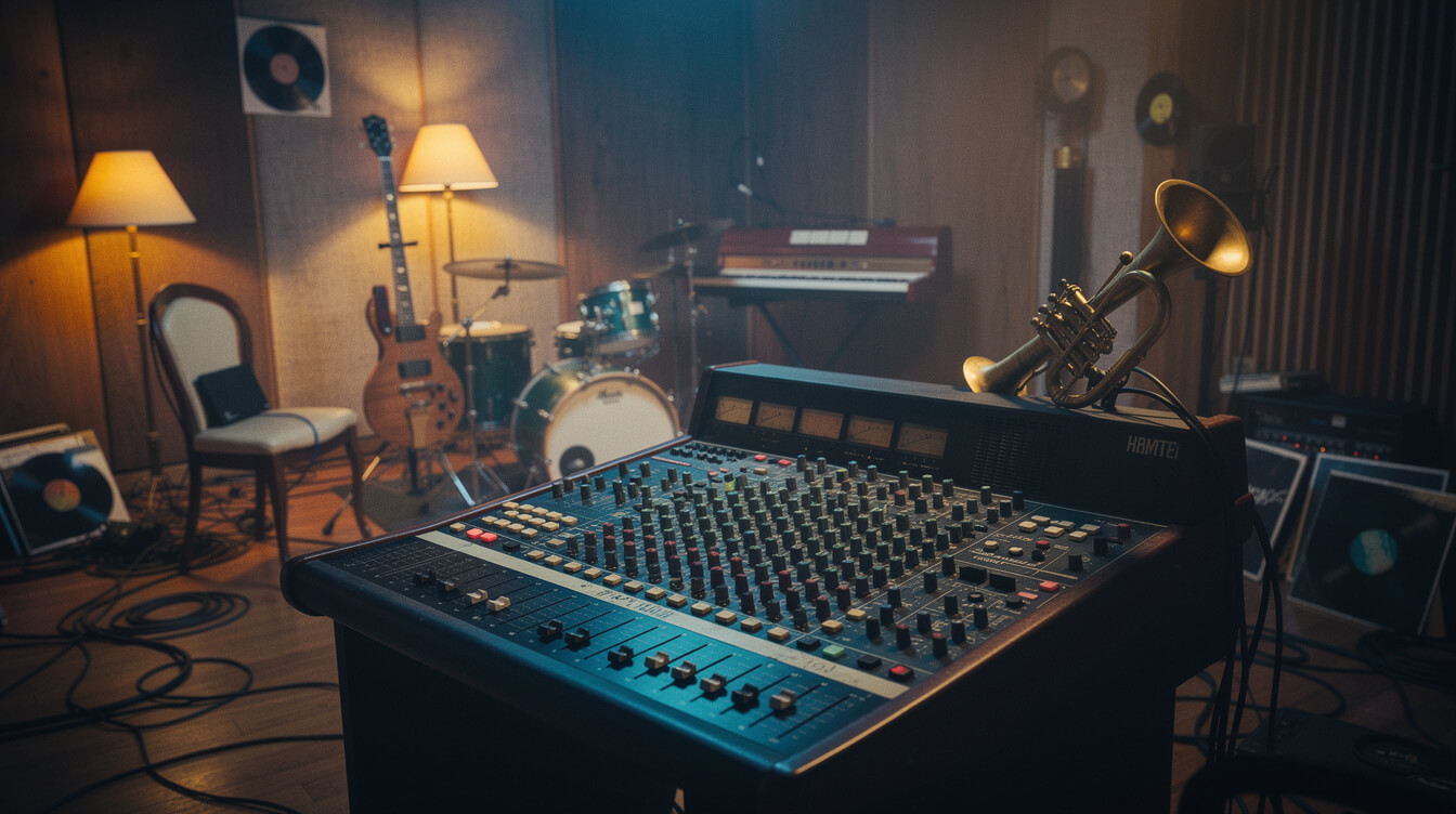 vintage recording studio Philadelphia soul music production session