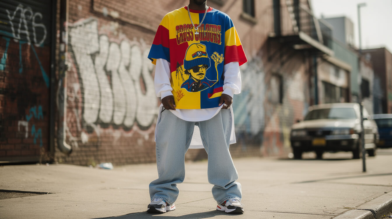 Cross Colours hip-hop political fashion 1990s streetwear