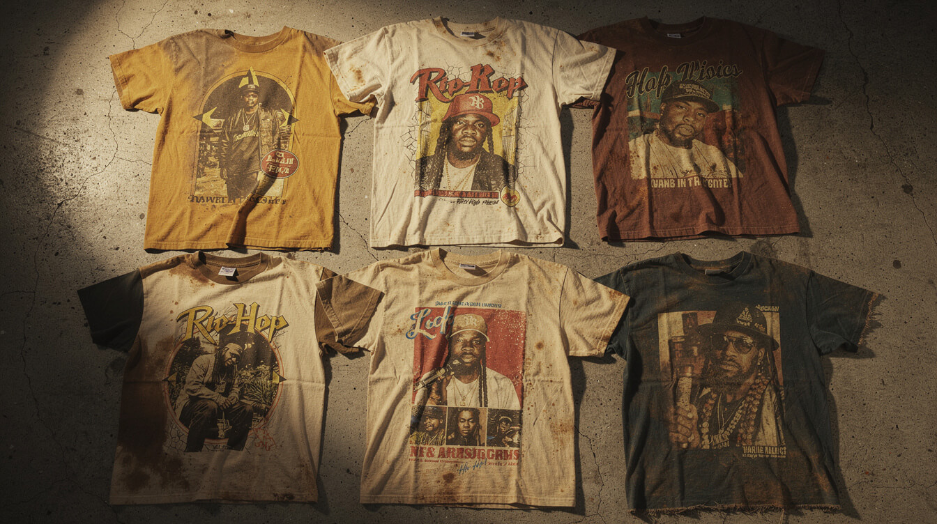 authentic vintage hip-hop t-shirts collection