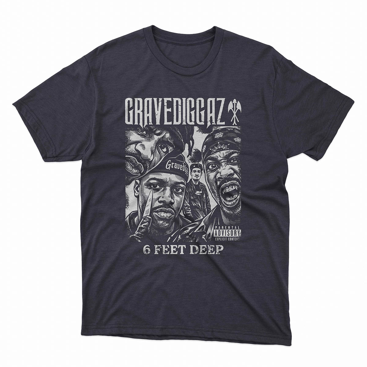 Gravediggaz 6 Feet Deep T-Shirt - Image 2
