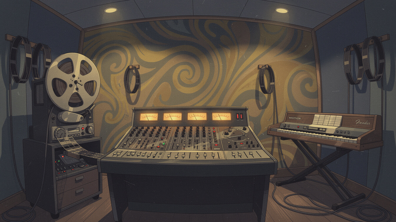 Electric Lady Studios-style recording room where The Roots Things Fall Apart was made