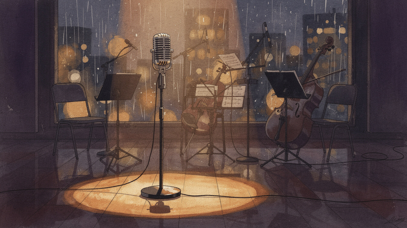 Moody neo-soul illustration evoking You Got Me from The Roots Things Fall Apart
